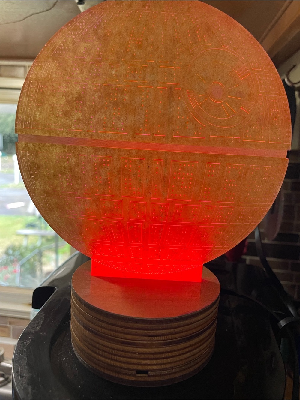 Star Wars Death Star Color-Changing LED Lamp - Picture 3 of 10